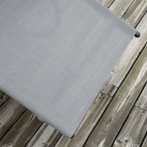 Sedia a Dondolo Zero Gravity da Giardino 63x160x88 cm in Metallo e Texteline Grigio