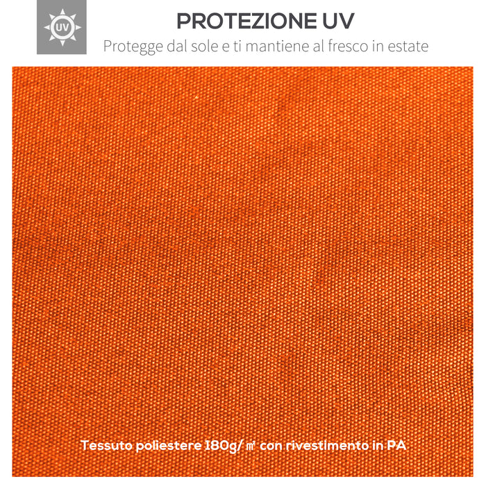 EasyComfort Tetto di Ricambio per Gazebo 3x3m in Poliestere Impermeabile Anti-UV, Arancione