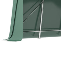 EASYCOMFORT  Tendone da Giardino per Auto con Ingresso a Cerniera e Picchetti, 600x255-310x255cm, Verde