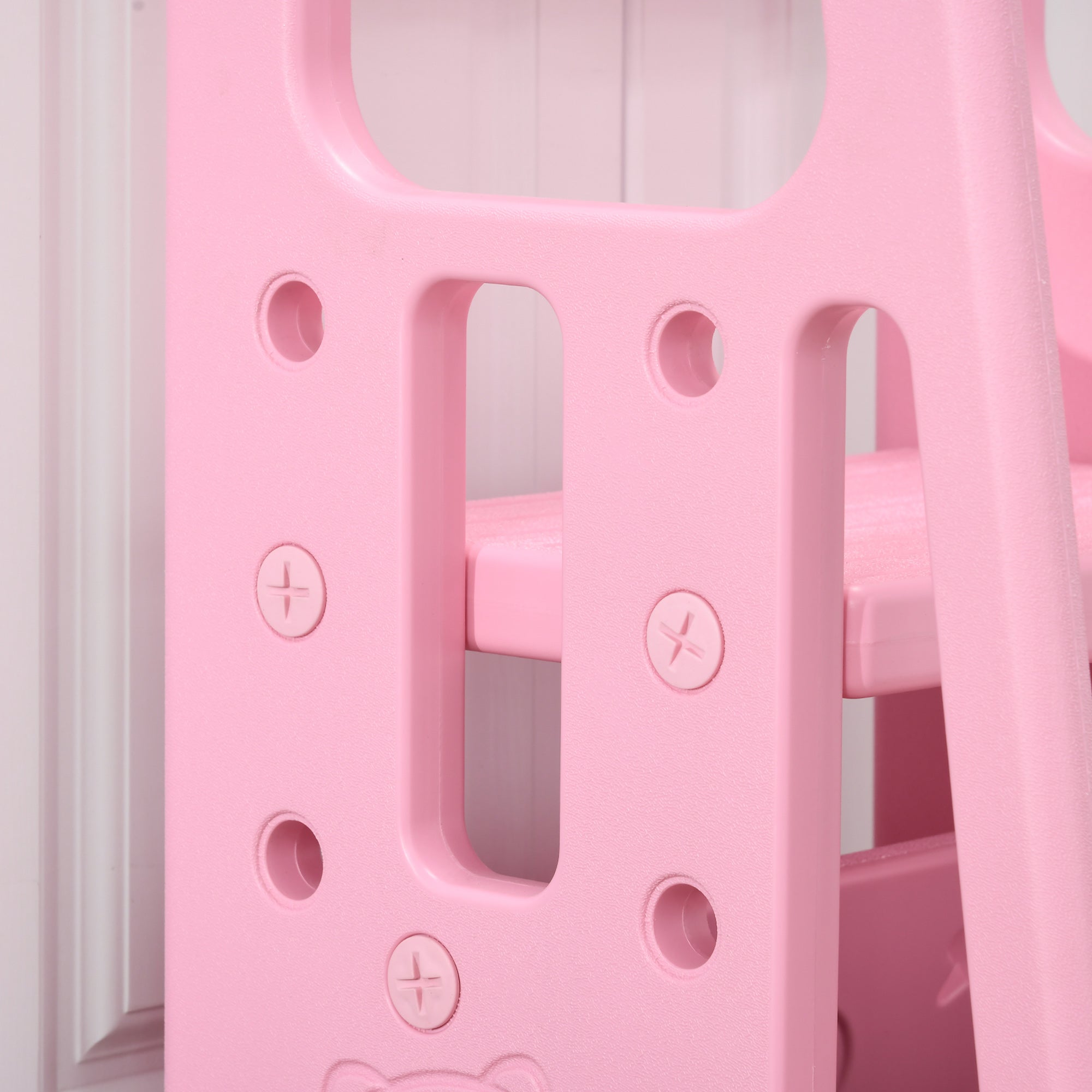 Scaletta per Bambini 3 Livelli 47x47x90 cm in HDPE Rosa