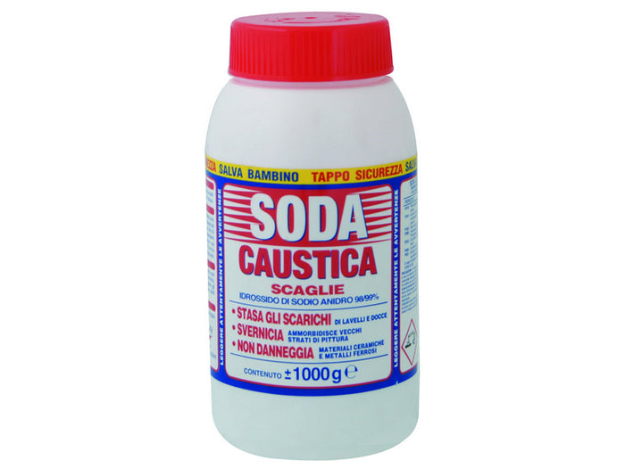 Soda caustica a scaglie  kg. 1 (12 pezzi) - 