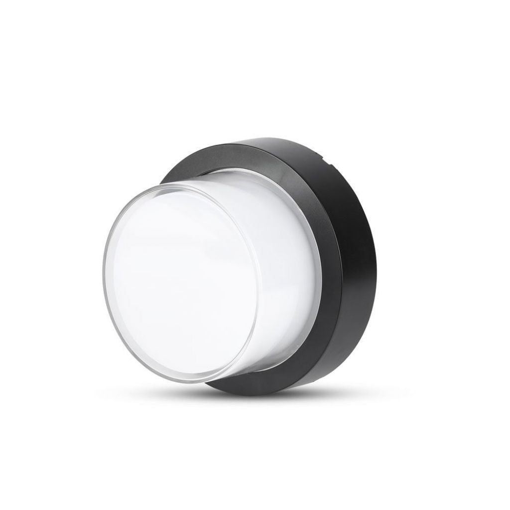 12 W Wall LED Light Light Black Round 3000K