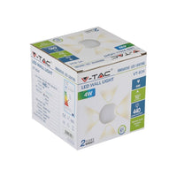 Muratura a parete LED da 4W Light White Body Round 3000K IP65