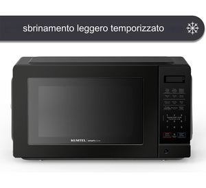 KUMTEL Microonde Nero 20 Litri 700 W Smart Digital con Funzione Scongelamento