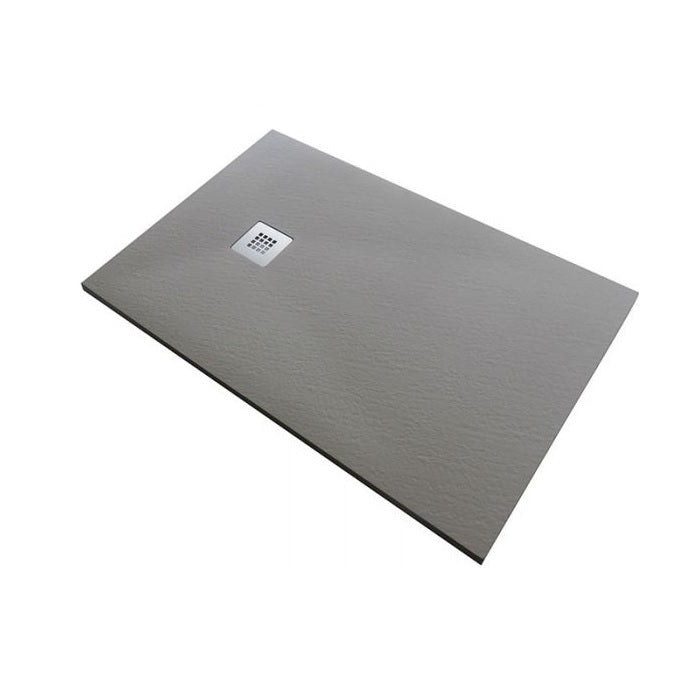 Piatto doccia in pietra SOLIDSTONE alto 2,8 cm - Tortora RAL 1019 - Misura: 90x120 x 2,8h