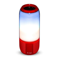 Altoparlante Bluetooth LED da 2*3W con slot di scheda USB e TF rosso