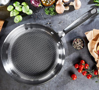 TEFAL Eternal Mesh E49706 Padella 28cm Antiaderente Wok per Tutti i Piani Cottura