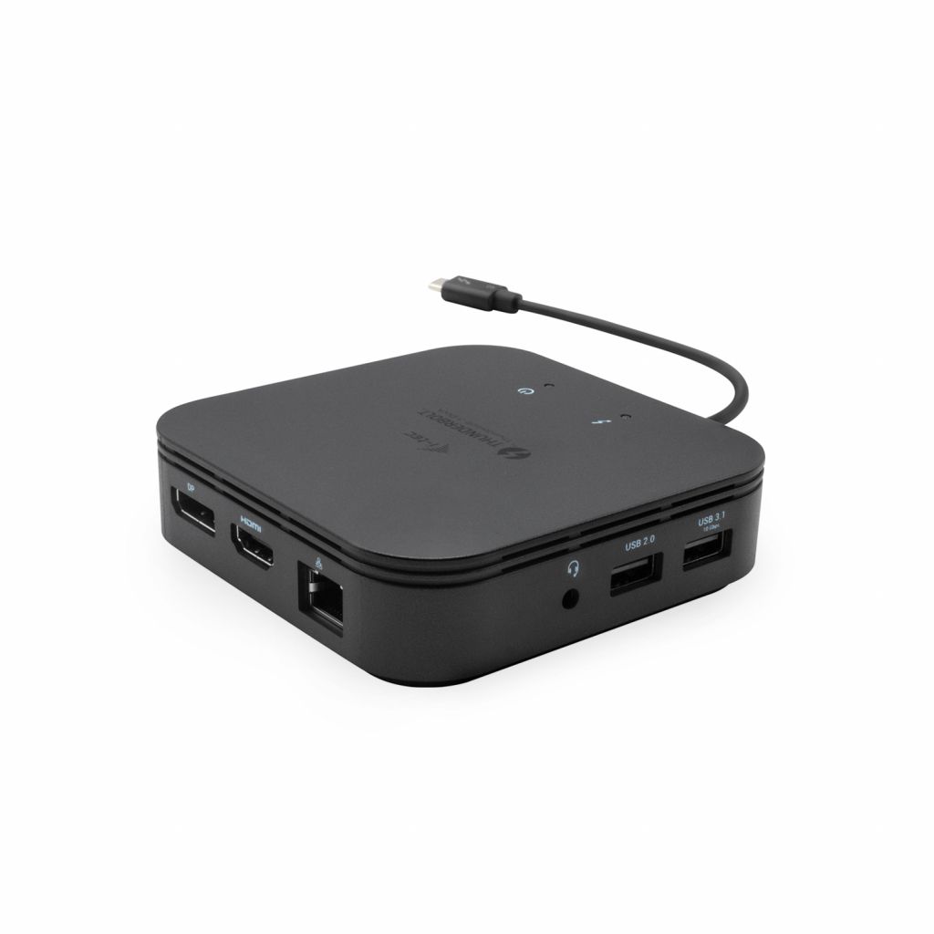 I-tec thunderbolt 3 travel dock dual 4k display with power delivery 60w + universal charger 77 w - TB3TRAVELDOCKPD60W