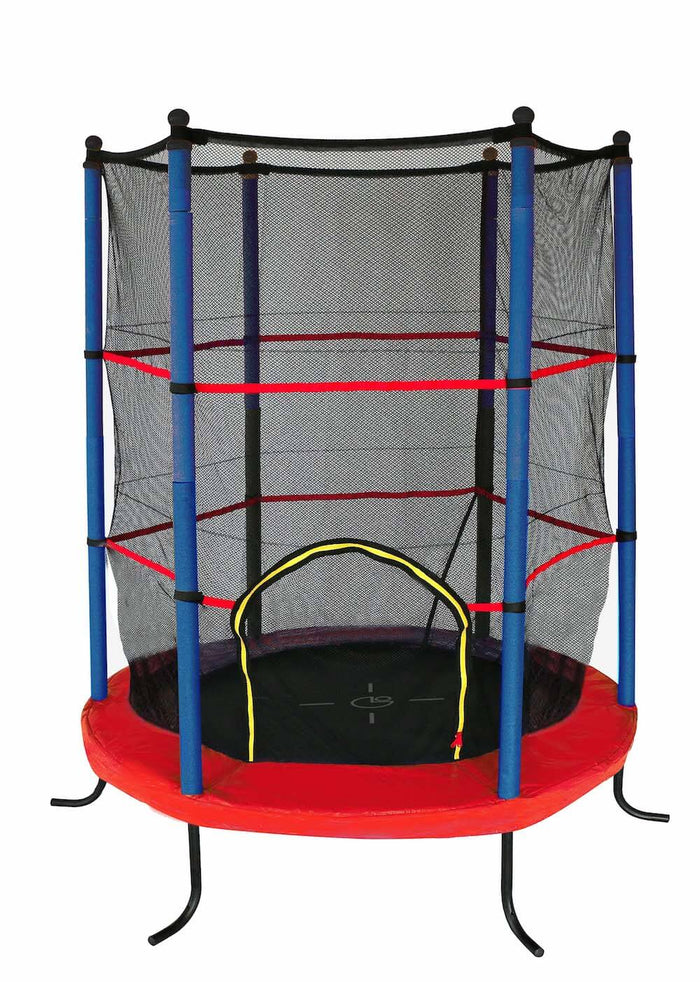 Trampolino Tappeto Elastico per Esterno con Rete di Protezione Diametro 140Cm Garlando Combi Xs