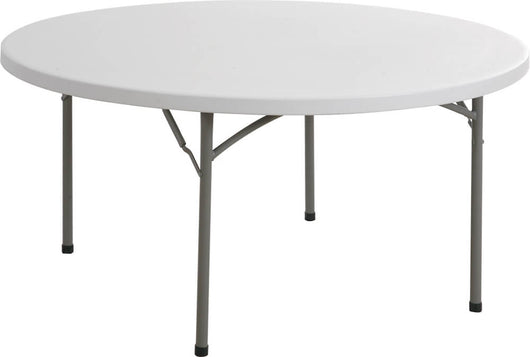 Tavolo Catering Rotondo Pieghevole Ø115 cm Tosini Bianco CZ115