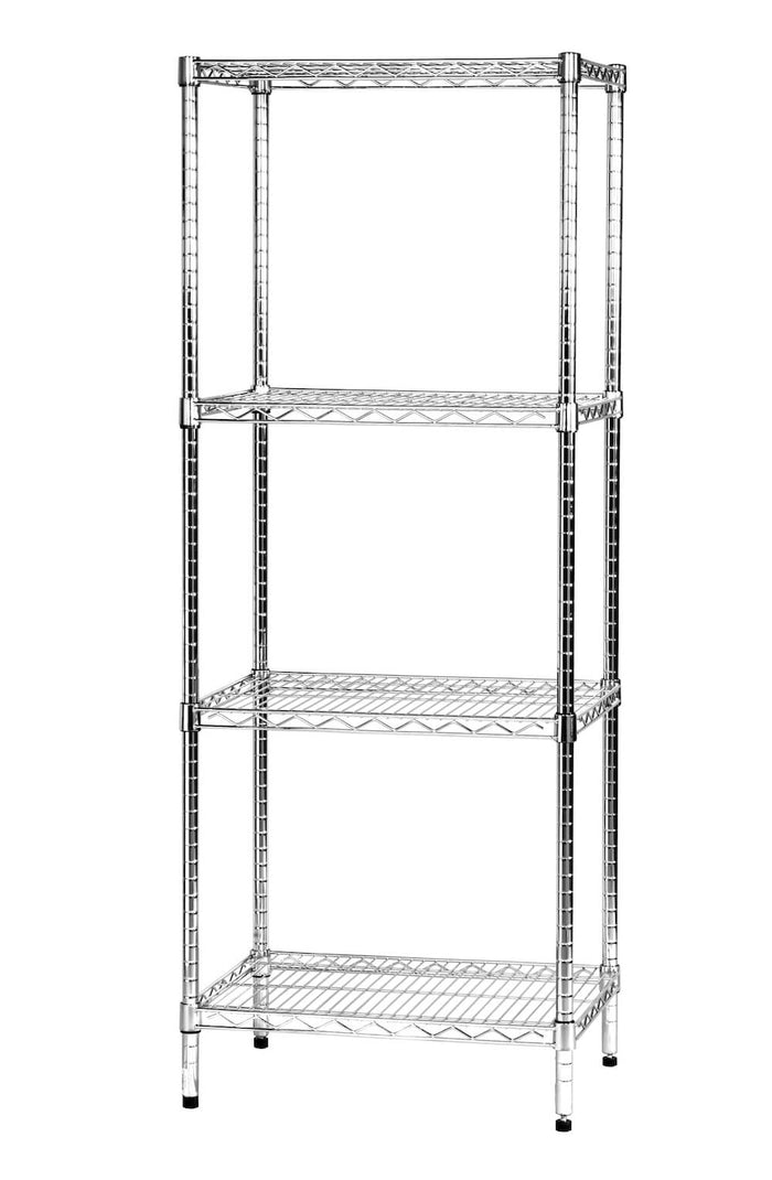 Scaffale 4 Ripiani 60x45x160 cm in Metallo Cromato Tosini