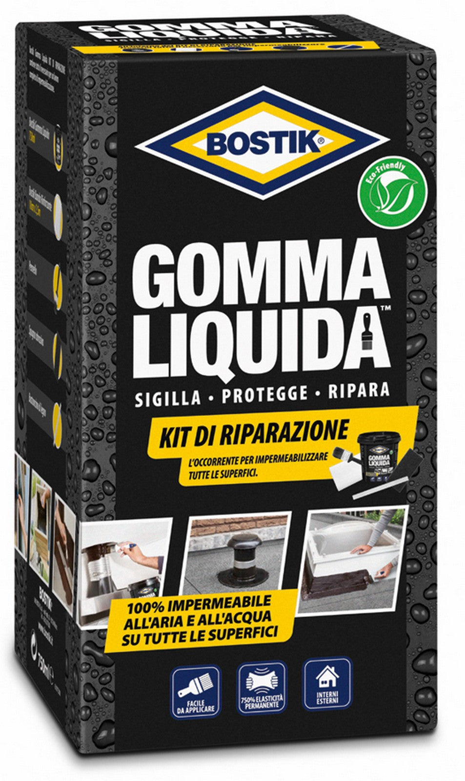 bostik gomma liquida kit di riparazione 86344