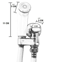 Kit doccetta bidet idroscopino con rubinetto e gancio girevole