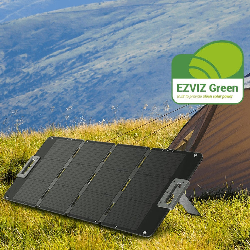 EZVIZ PSP200, pannello solare portatile, 200W, IP67, compatibile con power station ezviz, facile da trasportare