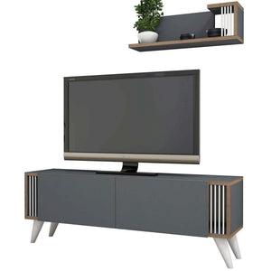 Homemania Mobile Porta TV Nicol 120x31x42 cm Antracite 432269