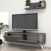 Homemania Mobile Porta TV Nicol 120x31x42 cm Antracite 432269