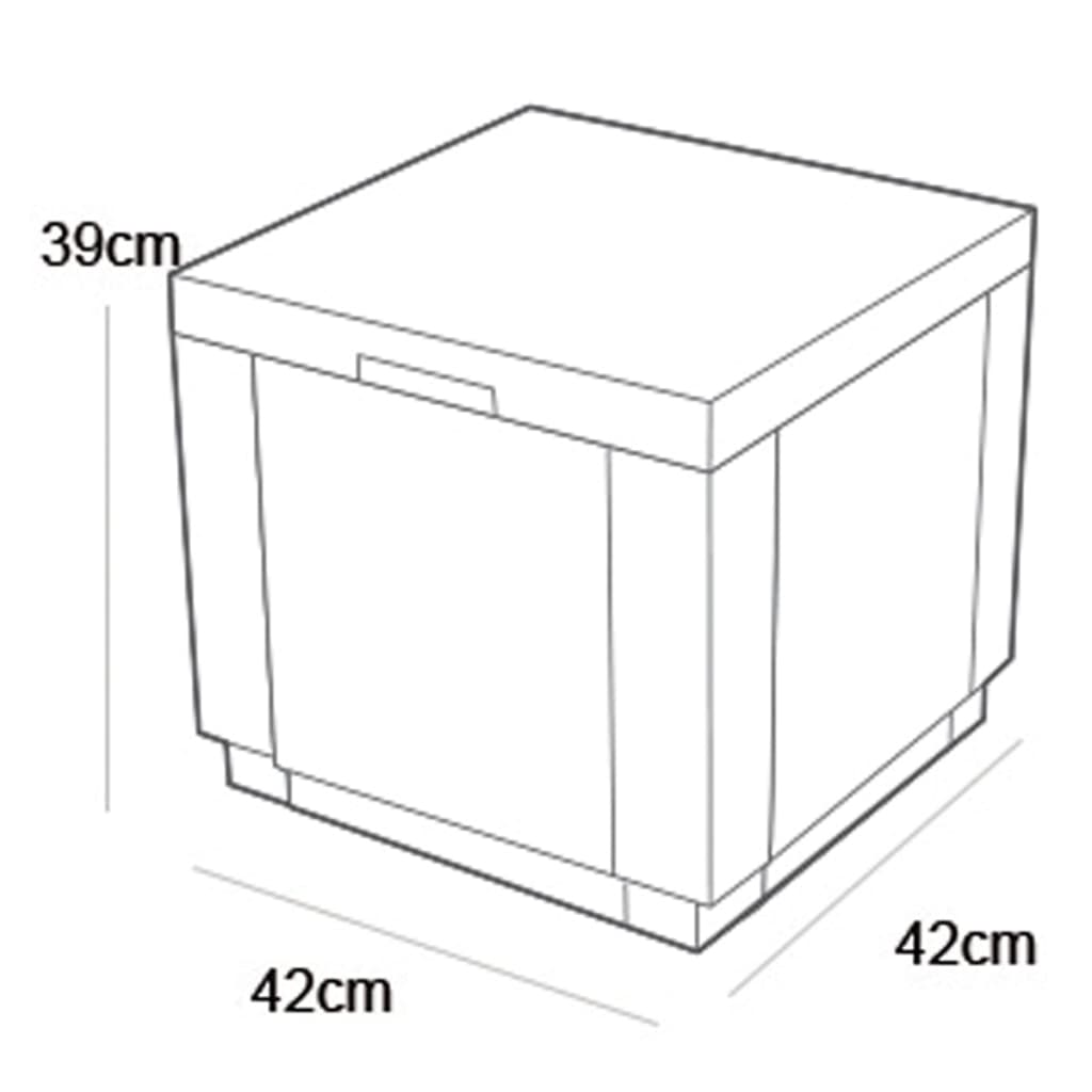 Keter Cubo Refrigeratore Ice Cube Cappuccino 223761 408953