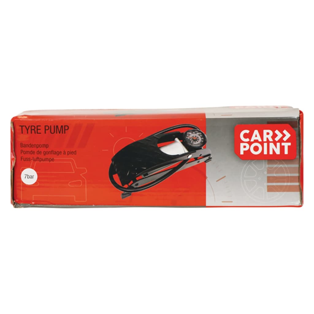 Carpoint Pompa a Pedale a Canna Singola Nera 439335