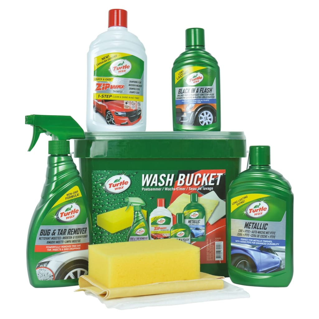 Turtle Wax Kit Lucidatura Cura Auto con Secchiello 7pz 445129