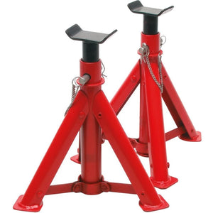 Carpoint Set Cric a Carrello e 2 Supporti Asse 2000 kg Rosso 439333