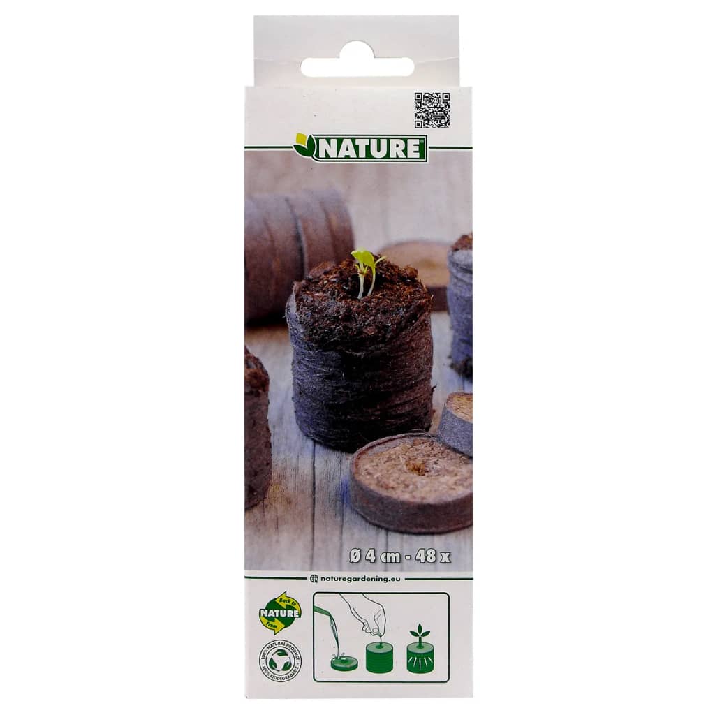 Nature Tavolette Torba 48 pz Dia. 4 cm 447498