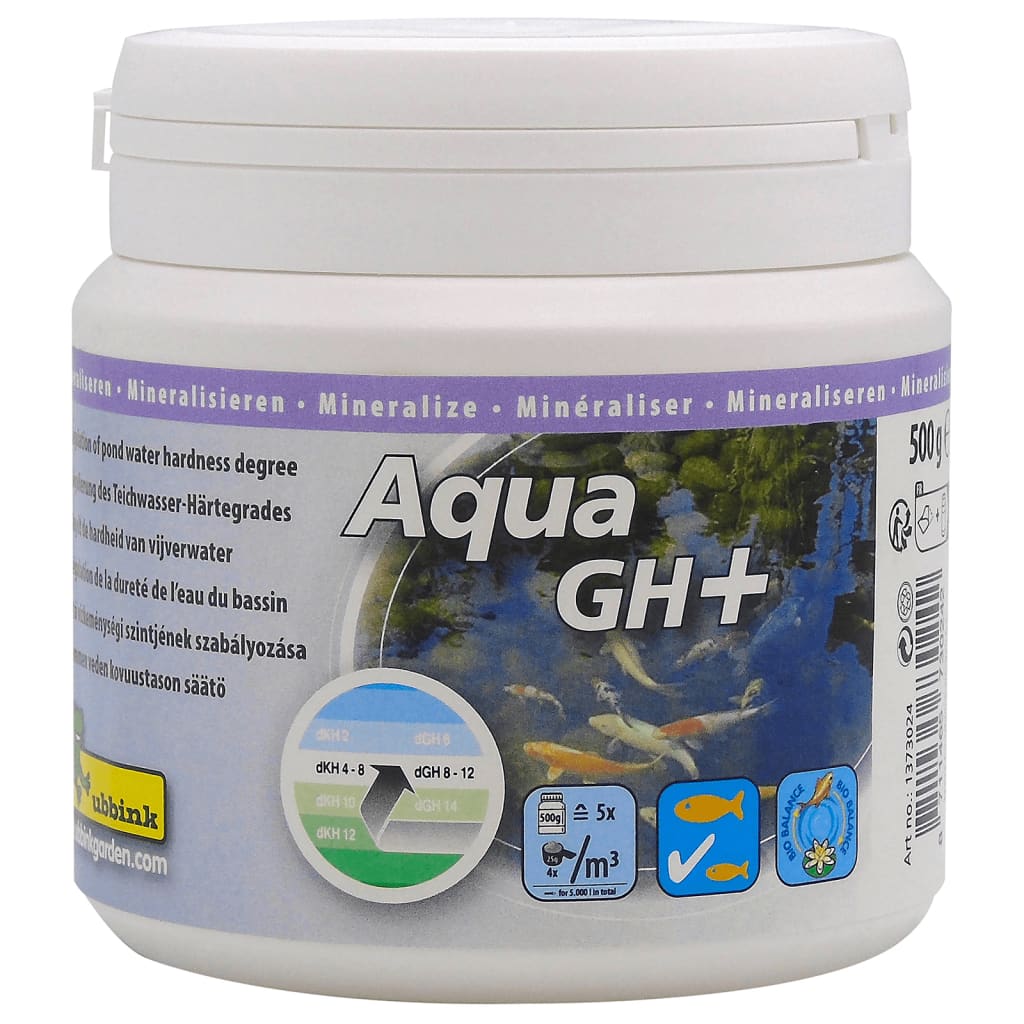 Ubbink Trattamento Acqua Laghetto Aqua GH+ 500g per 5000L 447526