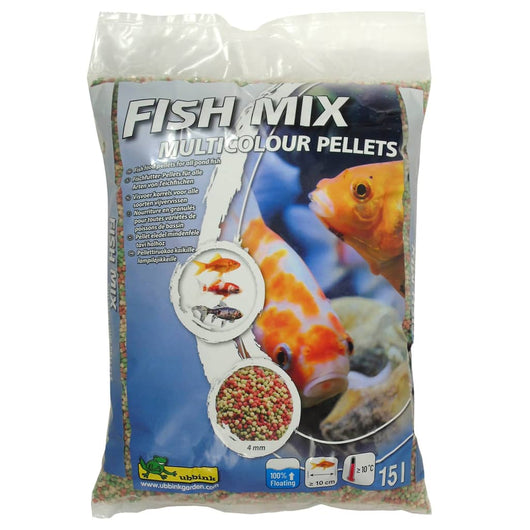 Ubbink Mangime per Pesci Fish Mix Multicolour Pellets 4 mm 15 Lcod mxl 115035