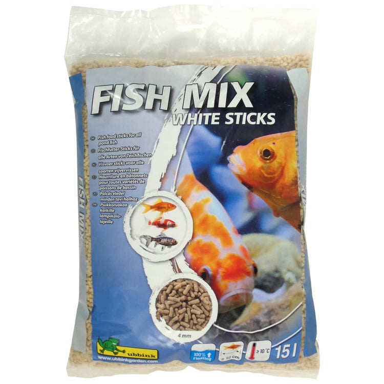 Ubbink Mangime per Pesci Fish Mix White Sticks 4 mm 15 L 447539