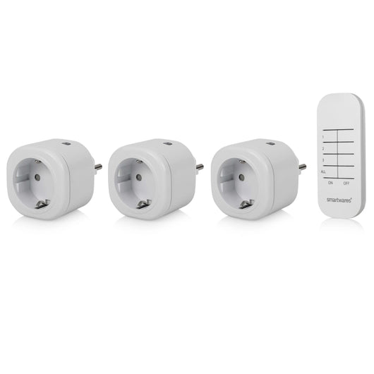 Smartwares Set di Mini Interruttori per Interni 8x5,5x5,5 cm Bianco 436832