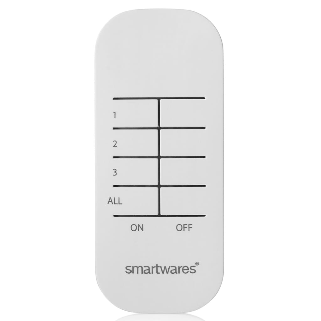 Smartwares Set di Mini Interruttori per Interni 8x5,5x5,5 cm Bianco 436832