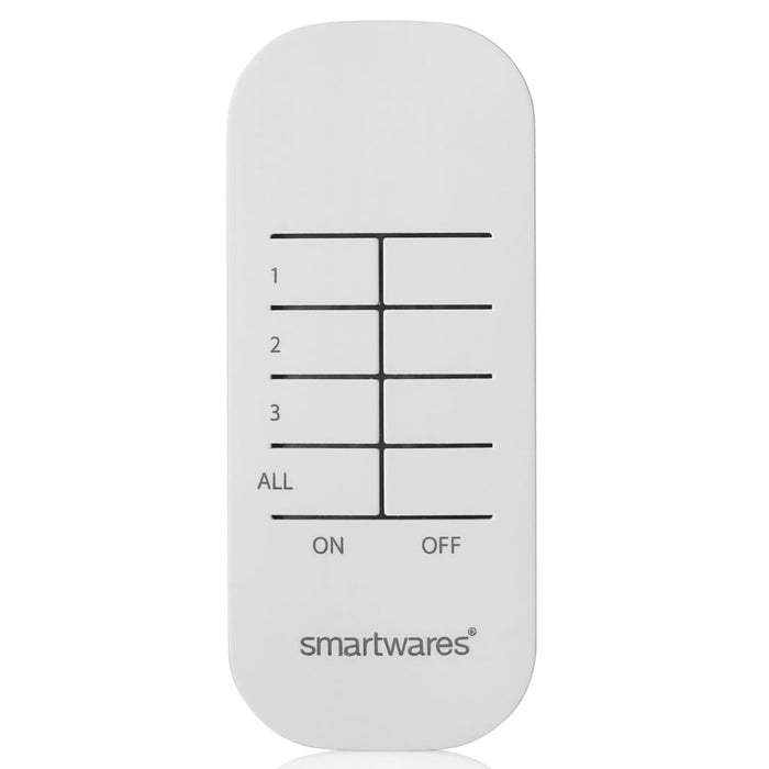 Smartwares Set di Mini Interruttori per Interni 8x5,5x5,5 cm Bianco 436832