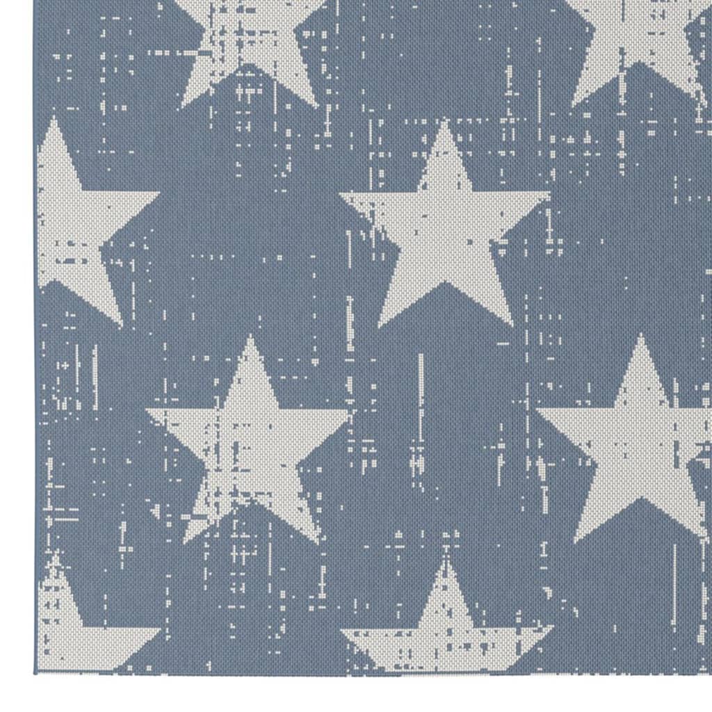 Dutch Lifestyle Tappeto per Bambini Miami 120x170 cm Blu con Stelle 442243