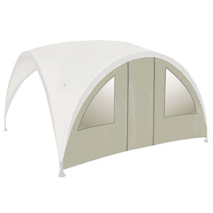 Bo-Camp Parete Laterale con Porta e Finestra per Tendone M Beige 409105