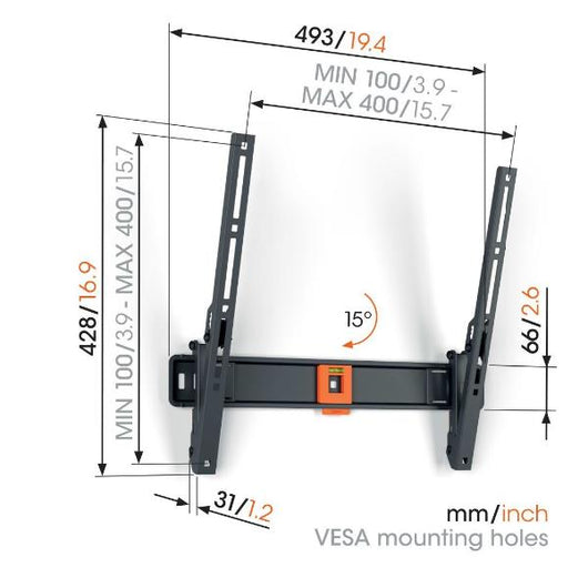 Tvm 1413 tilt medium fissa 32-65 - VOG1814130