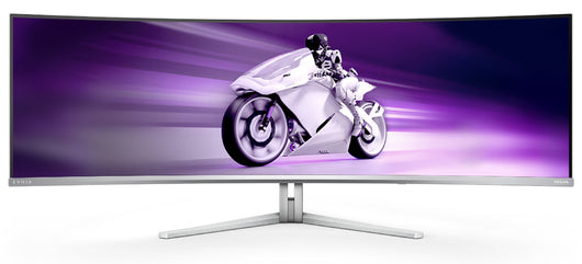 Philips evnia 8000 49m2c8900/00 monitor pc 124,2 cm (48.9") 5120 x 1440 pixel dual qhd qdoled bianco