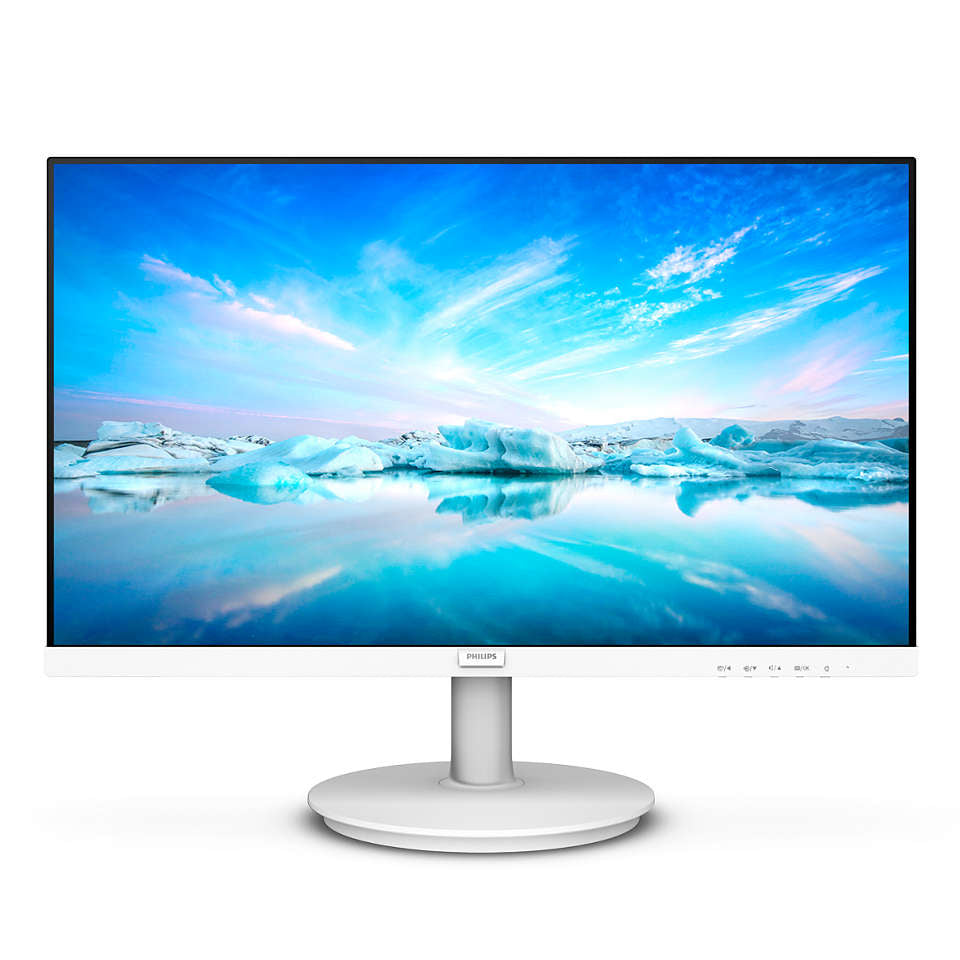 Philips v line 241v8aw/00 led display 60,5 cm (23.8") 1920 x 1080 pixel full hd lcd bianco