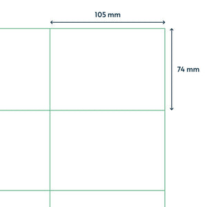 rillprint Etichette Adesive Autoadesive 105x74 mm 500 Fogli Bianchi 441029