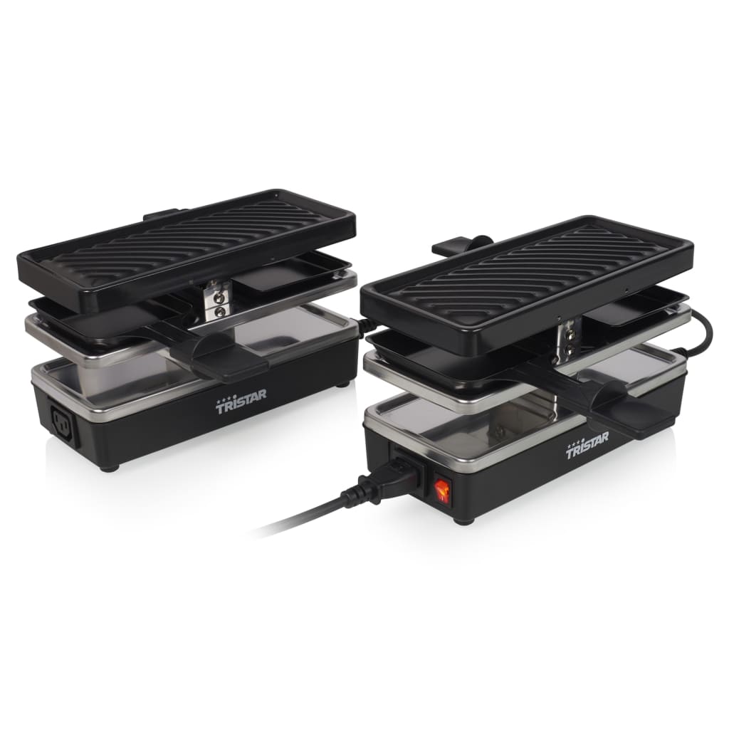 Tristar Griglia per Raclette 4 Persone RA-2742 800W 23,8x10,4cm Nera 439476