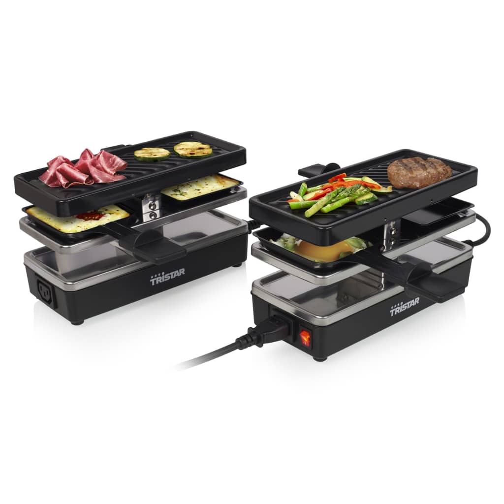 Tristar Griglia per Raclette 4 Persone RA-2742 800W 23,8x10,4cm Nera 439476