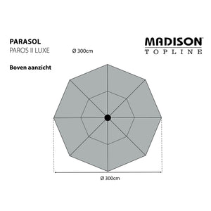 Madison Ombrellone Paros II Luxe 300 cm Ecru 434708