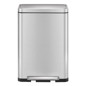 EKO Pattumiera a Pedale X-Cube 45 L Argento Opaco 440001