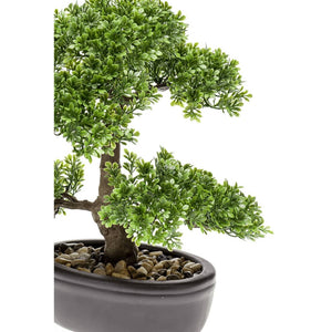 Emerald Ficus Artificiale Mini Bonsai Verde 32 cm 420002cod mxl 105465