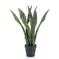 Emerald Pianta Artificiale di Sansevieria 55 cm in Vaso 423636