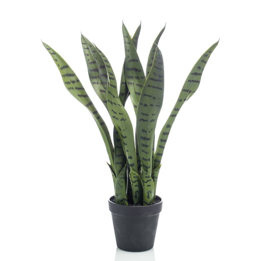 Emerald Pianta Artificiale di Sansevieria 55 cm in Vaso 423636