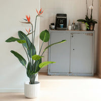 Emerald Strelitzia Pianta Artificiale in Vaso con Fiori 120 cmcod mxl 128585