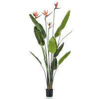 Emerald Pianta Artificiale di Strelitzia con 4 Fiori in Vaso 150 cm 435917