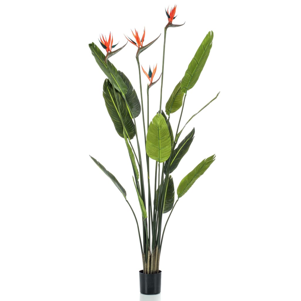 Emerald Pianta Artificiale di Strelitzia con 4 Fiori in Vaso 150 cm 435917