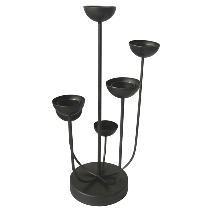 Lesli Living Portacandele Mira 45,5 cm Nero 441254