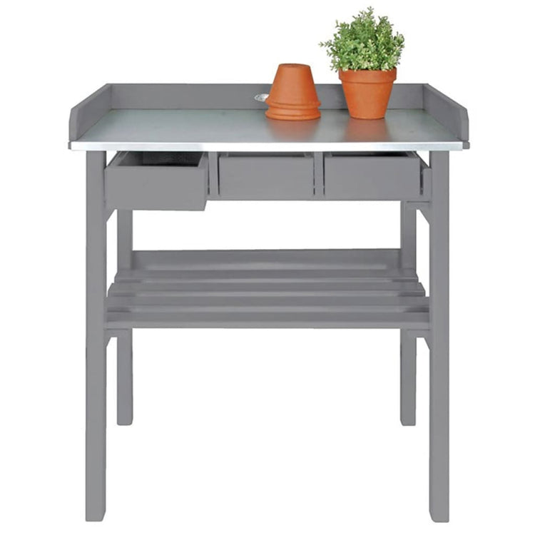 Esschert Design Banco da Lavoro da Giardino Grigio CF29Gcod mxl 129543