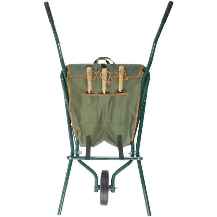 Esschert Design Carriola Pieghevole Verde GT138 421284